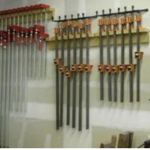 Building Woodworking Clamp Storage